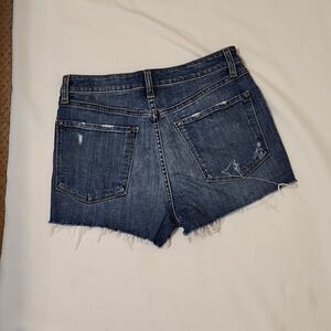 J. Brand Denim Jean Cut-off Shorts Scorpio Wash Dark Blue Size 28